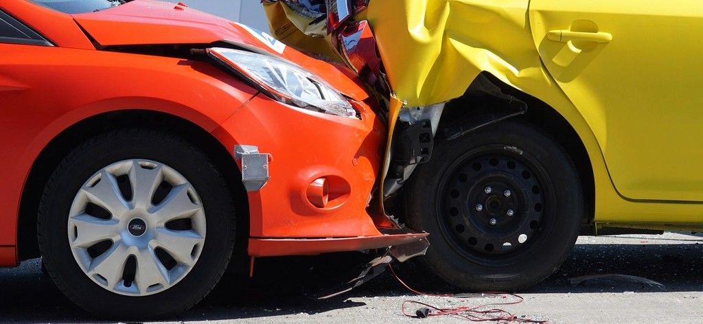Deux voitures accidentées après une collision