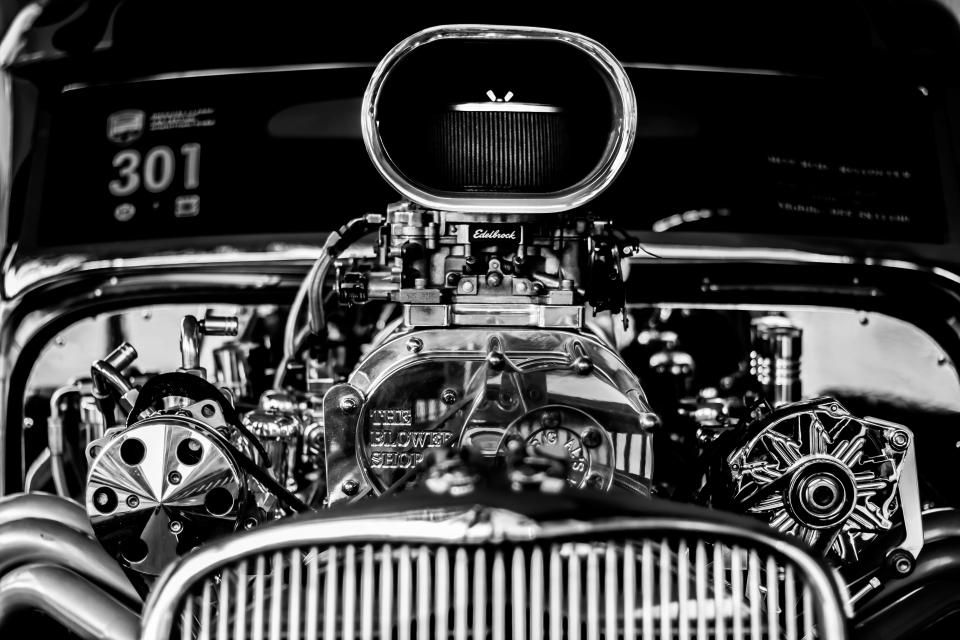 Compartiment moteur vu de face